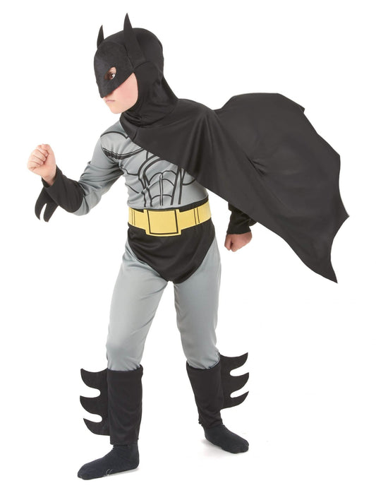 Vue de profil du déguisement de super héros homme chauve-souris pour garçon