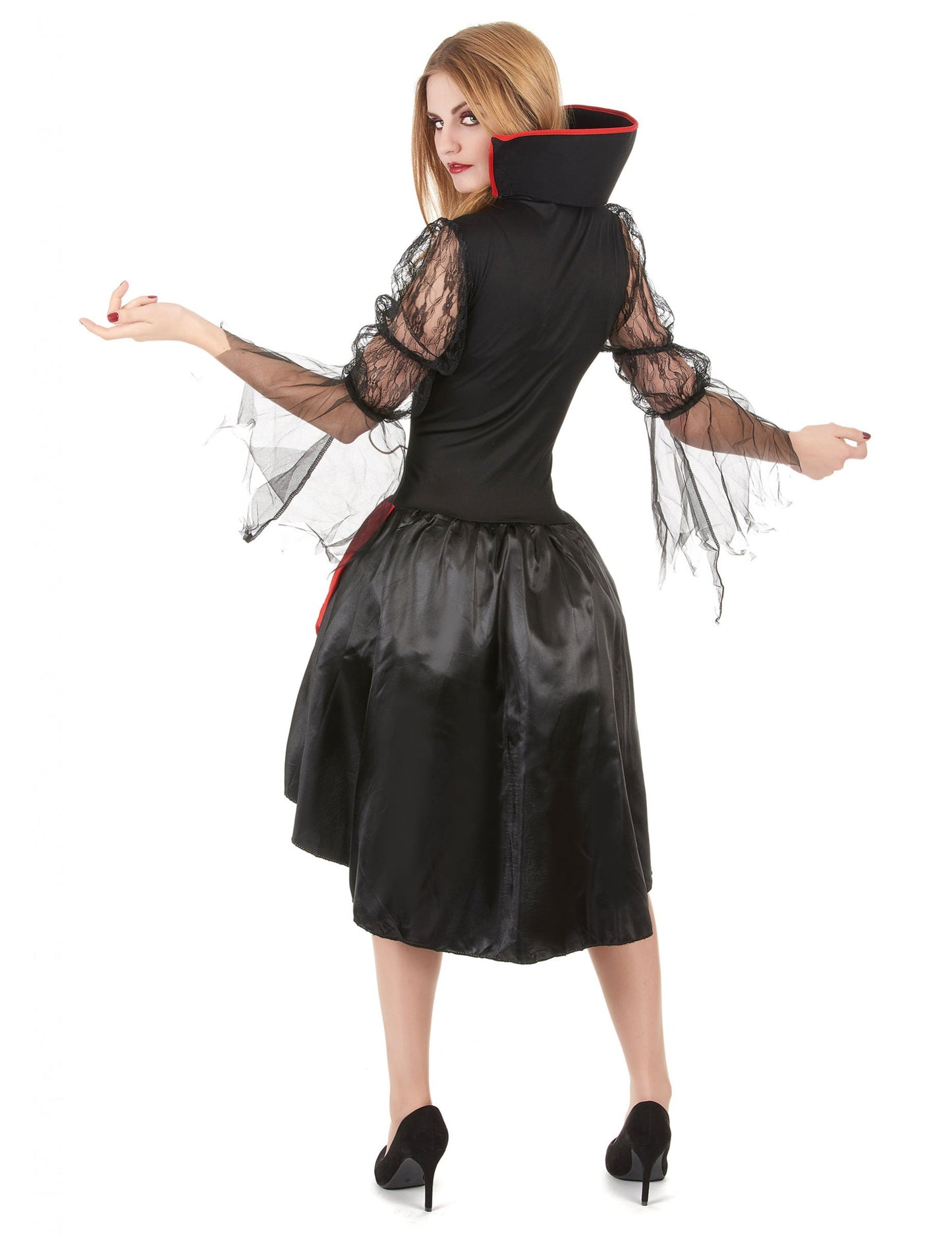 Vue de dos du déguisement de vampire sexy