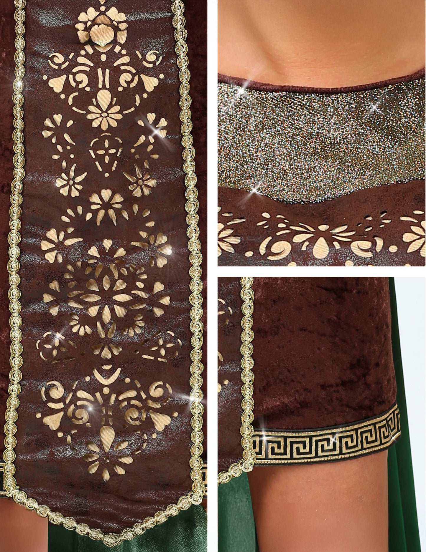 Deghizare cu blană vikingă cu pelerina femeilor