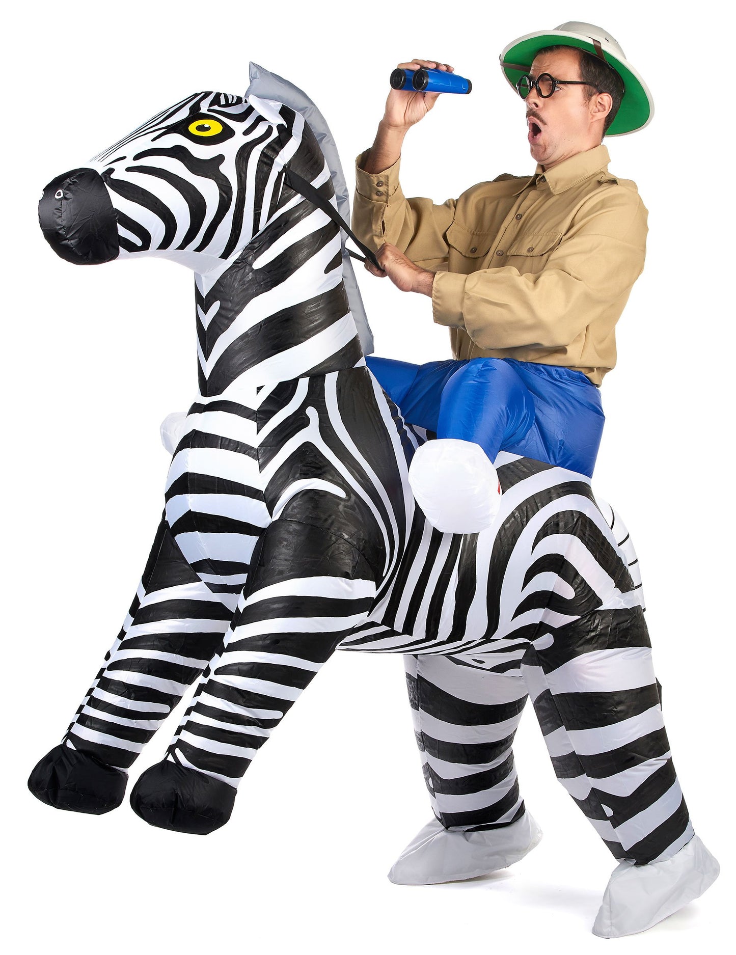 Costum zebră gonflabil pentru adulți