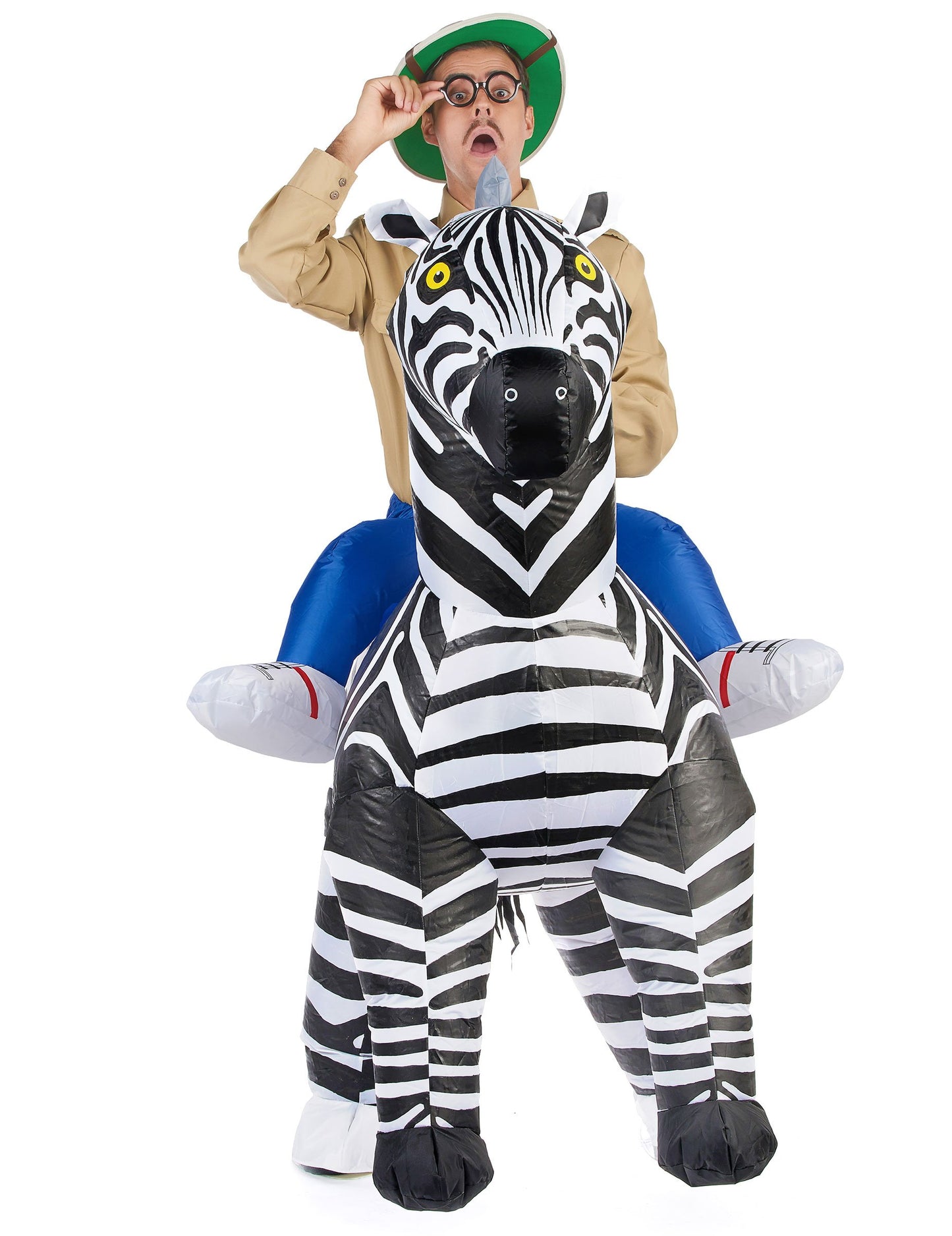 Costum zebră gonflabil pentru adulți