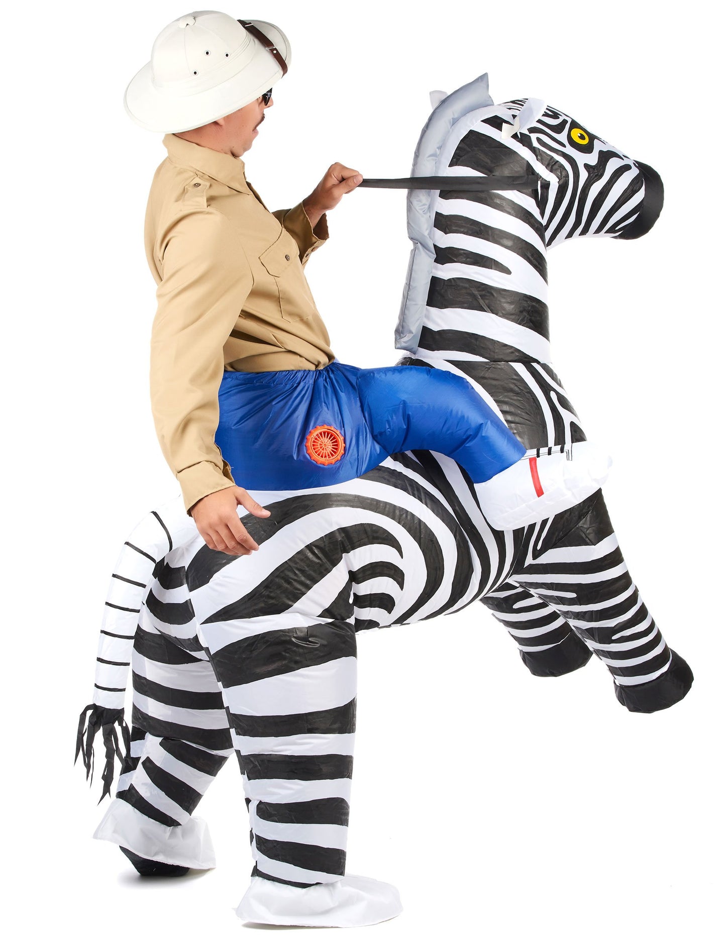Costum zebră gonflabil pentru adulți