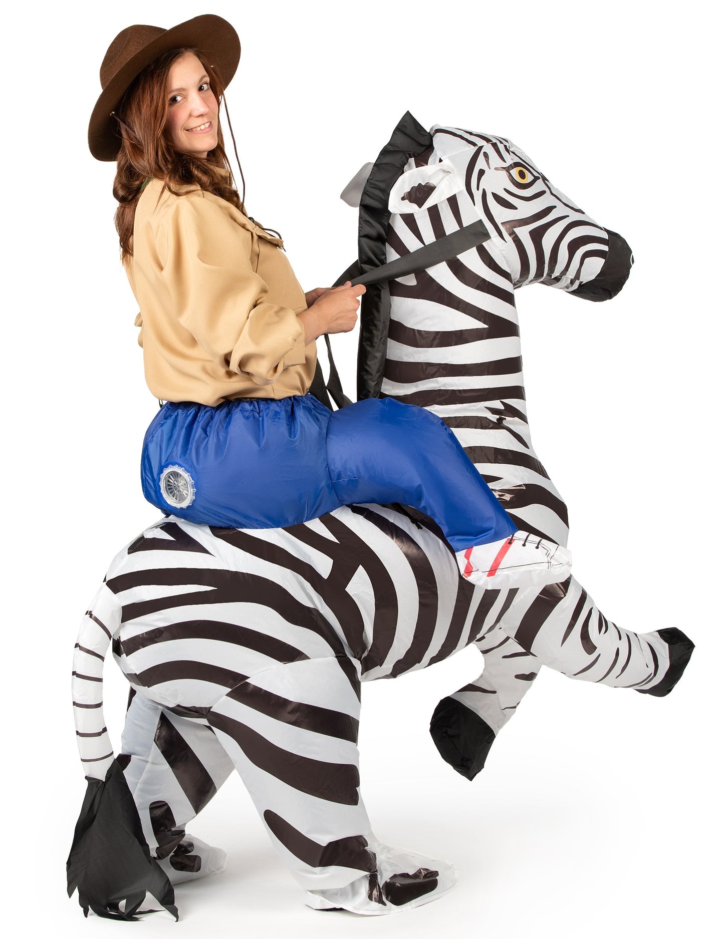 Costum zebră gonflabil pentru adulți