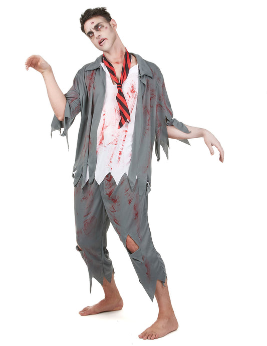 Vue d'ensemble du déguisement etudiant zombie