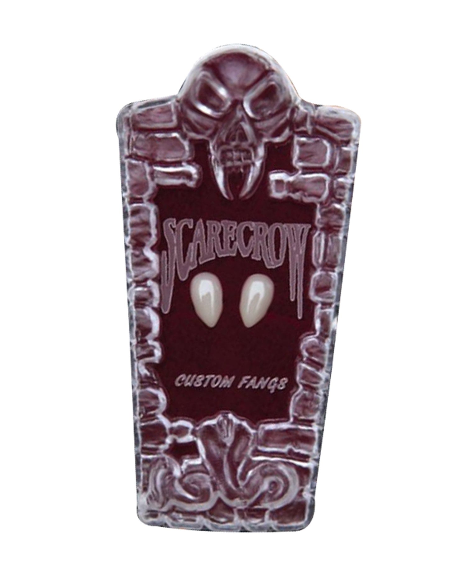 Colți ascuțiți de vampir Halloween pentru adulți albi