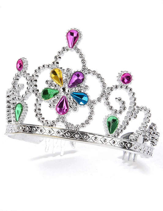 Vue de profil avec peignes de maintien du diadème de princesse