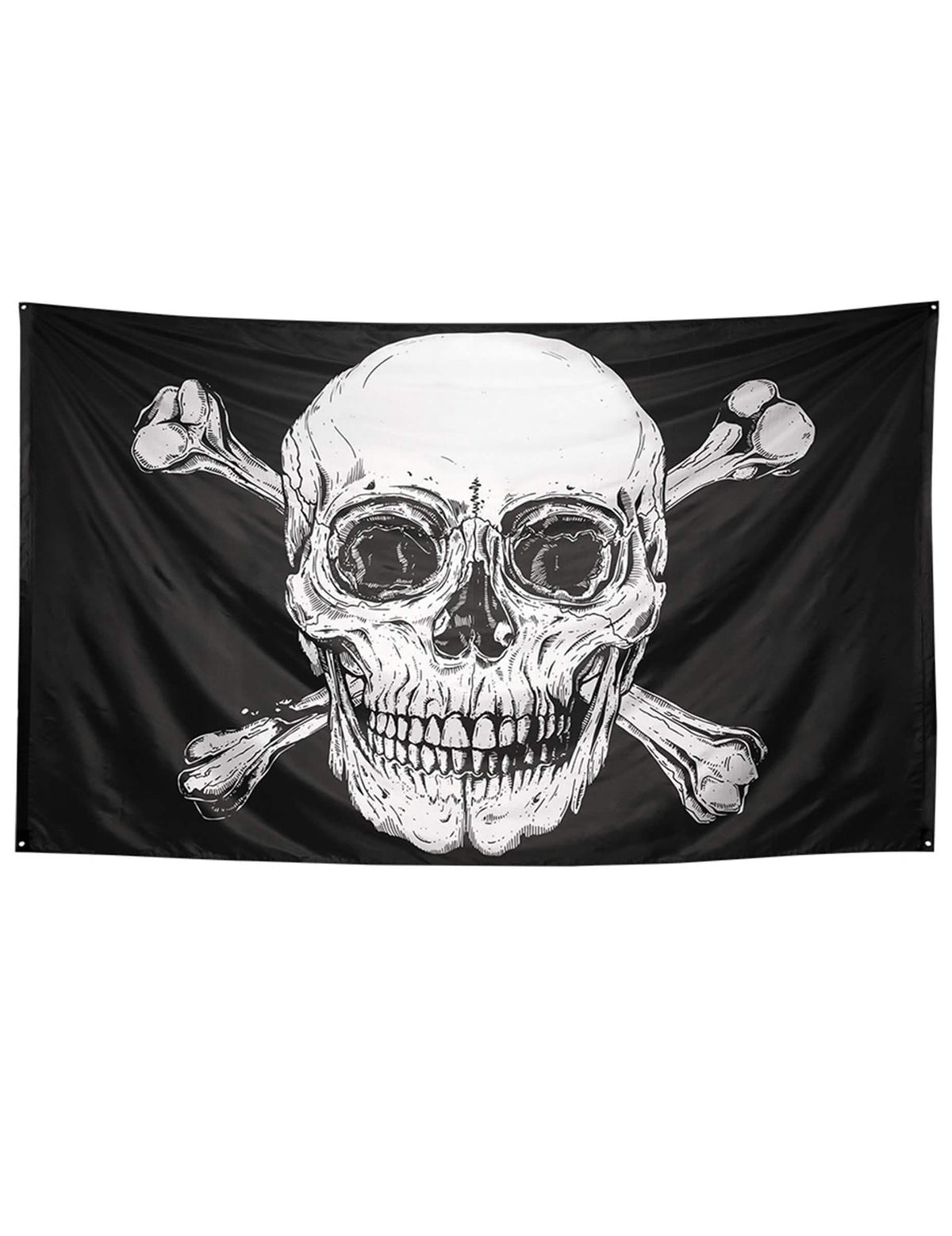 Drapel pirat Jolly Roger pentru decor alb și negru