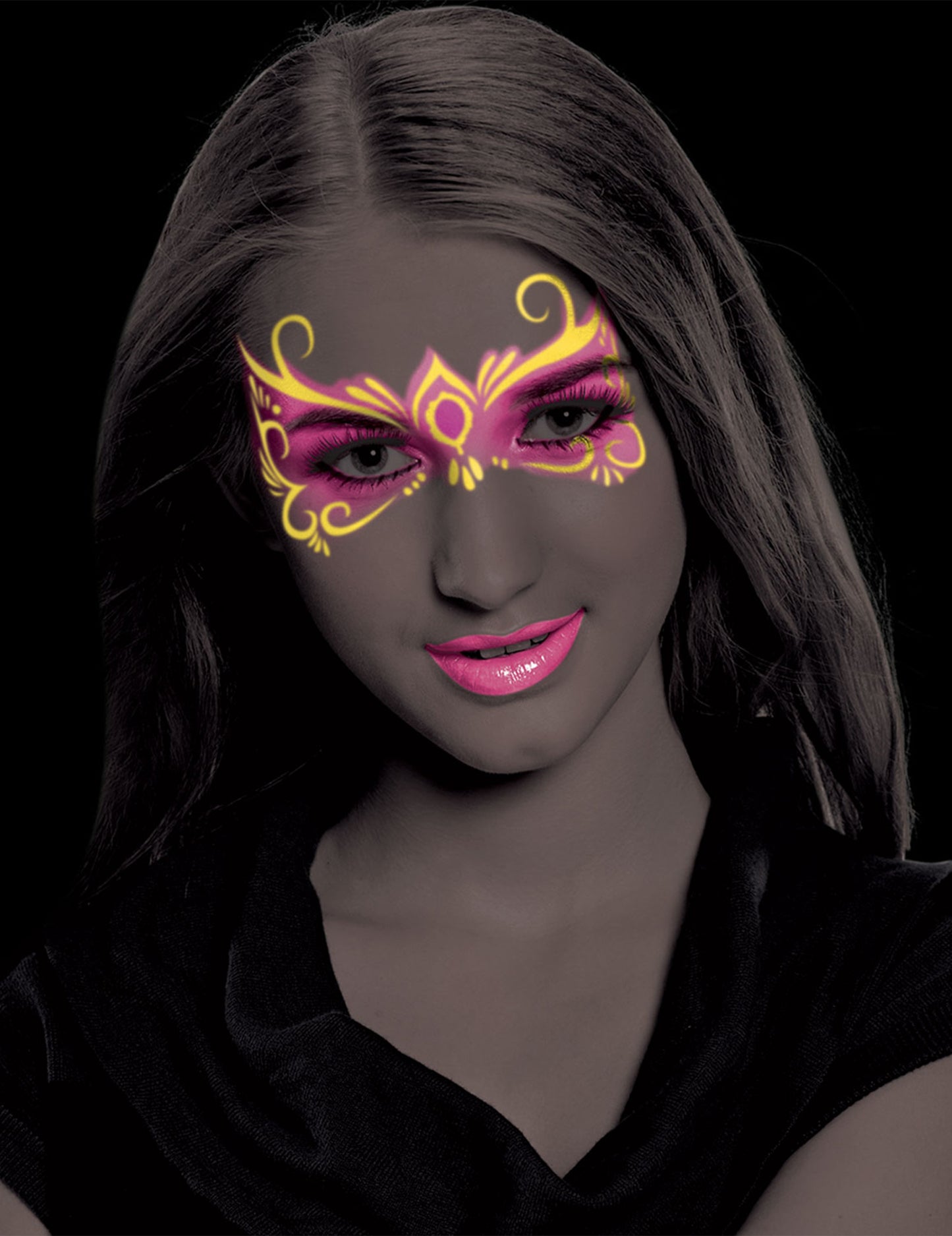 Duo de creioane de neon galben și roz