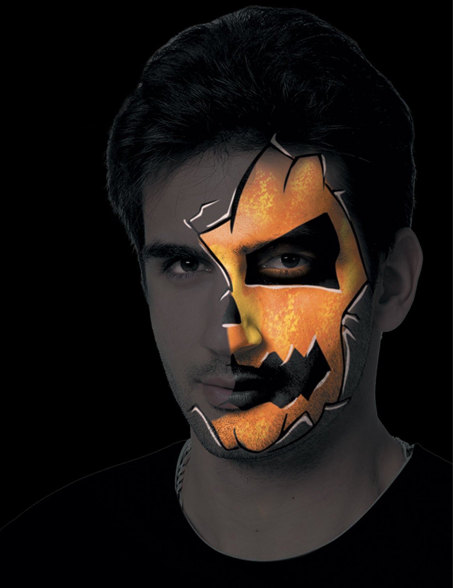 Duo de creioane de neon portocaliu și galben