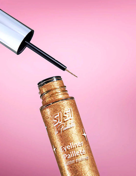 Eyeliner cu sclipici sau metalic - Si si la paillette™