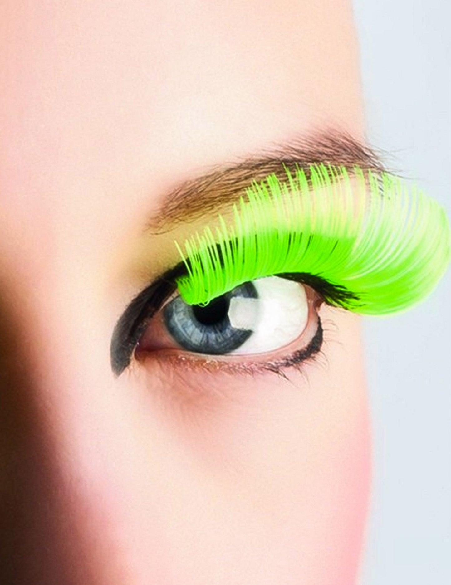 Gene false lungi pentru adulți verzi fluorescent