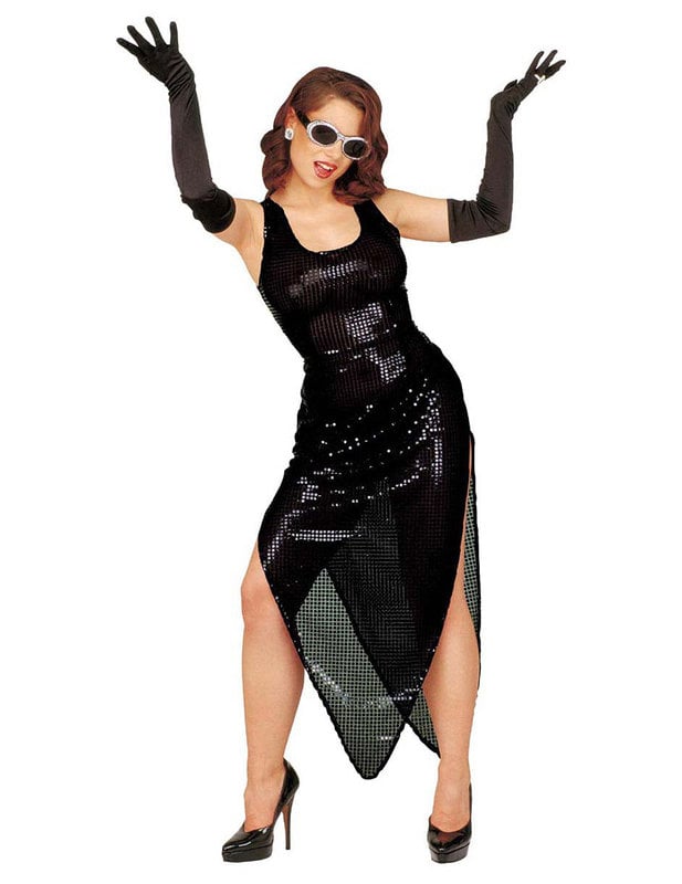 Mănuși negre pentru adulți 60 cm