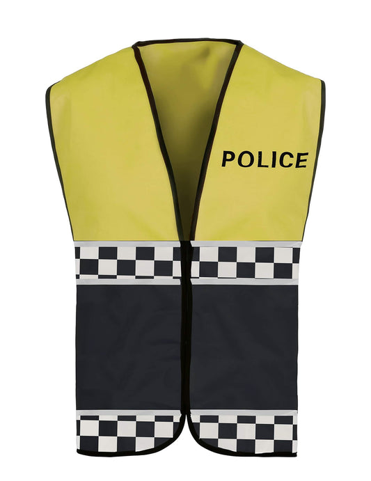 Vue de face du gilet de policier pour adulte