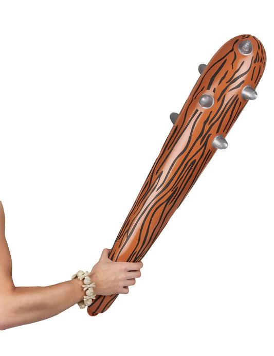 Mise en situation du gourdin gonflable préhistorique