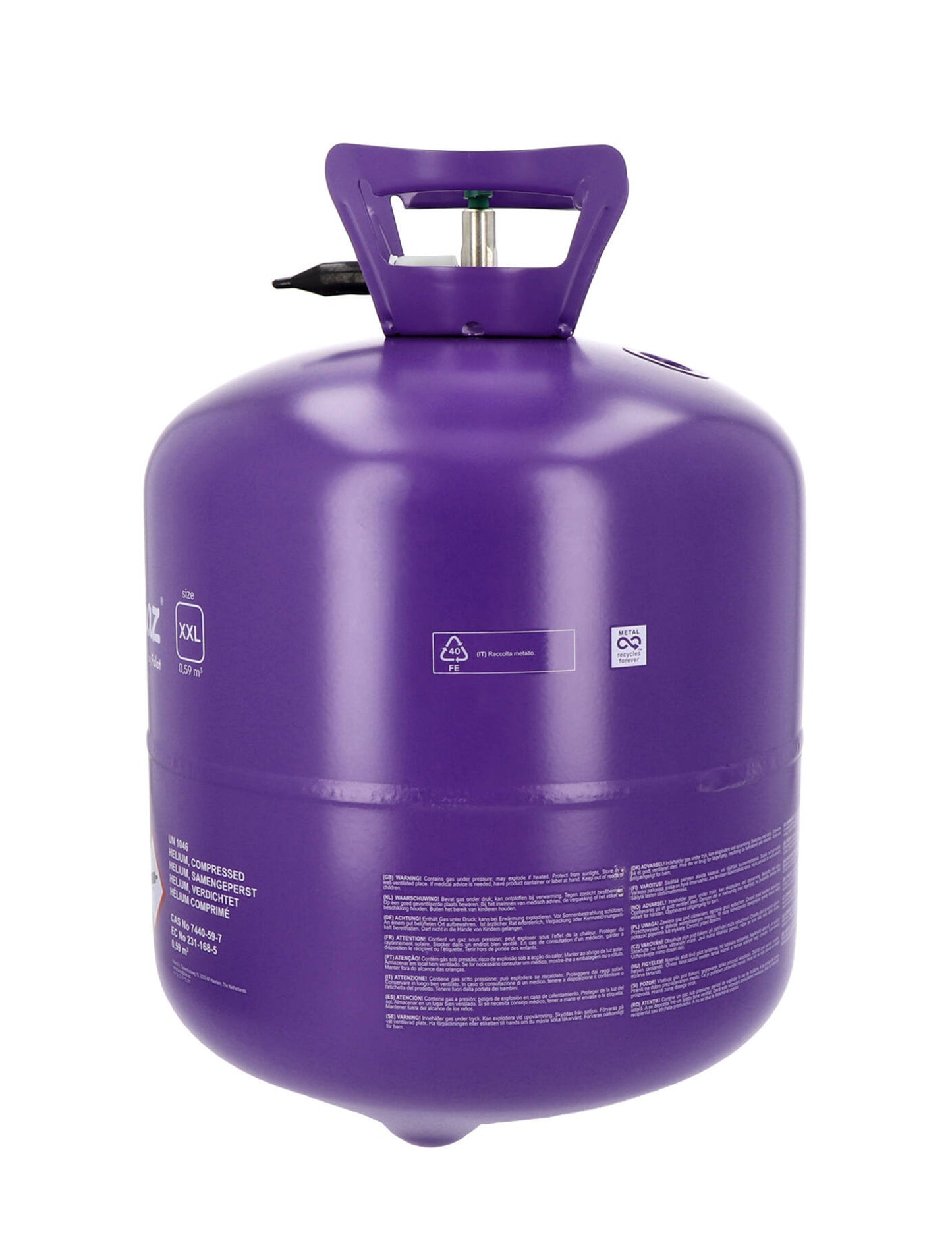 Sticlă mare de heliu pentru până la 85 de baloane