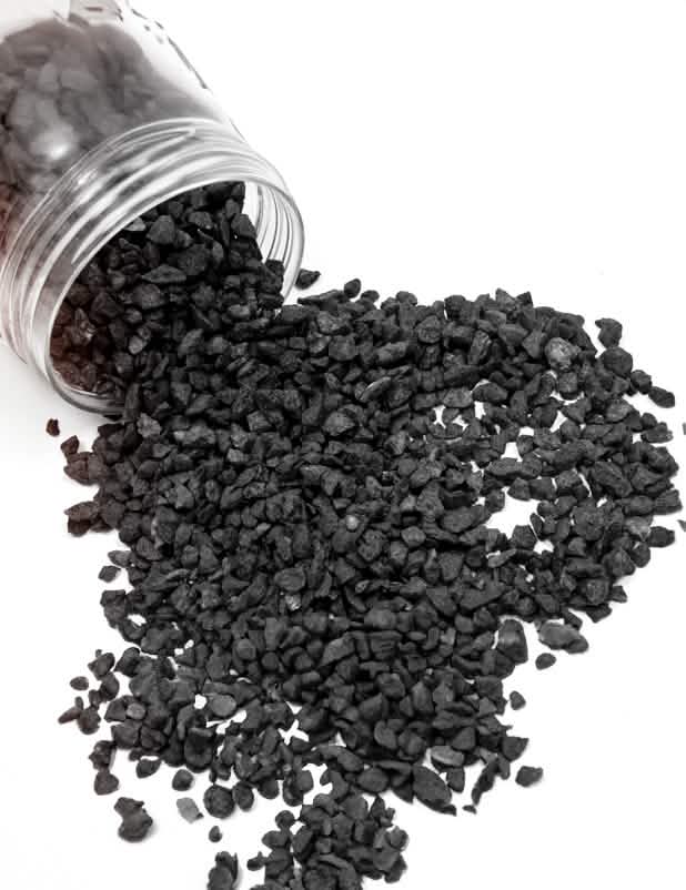 Pietriș decorativ negru 2-4 mm