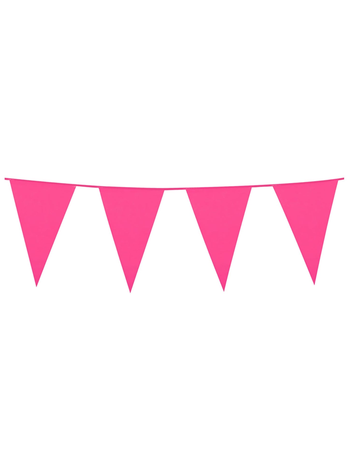 Guirlande à fanions fuchsia pour fête rose fuchsia