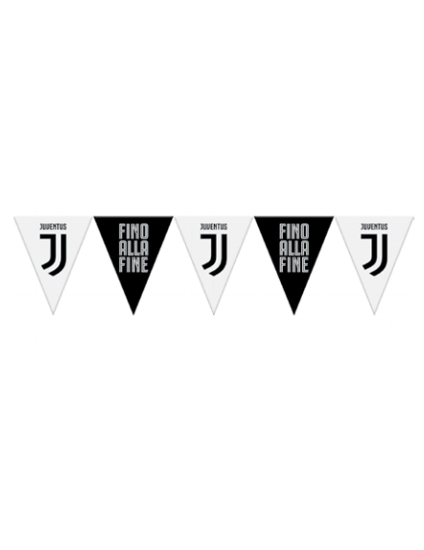Ghirlanda de plastic Juventus alb -negru Juventus 320 cm