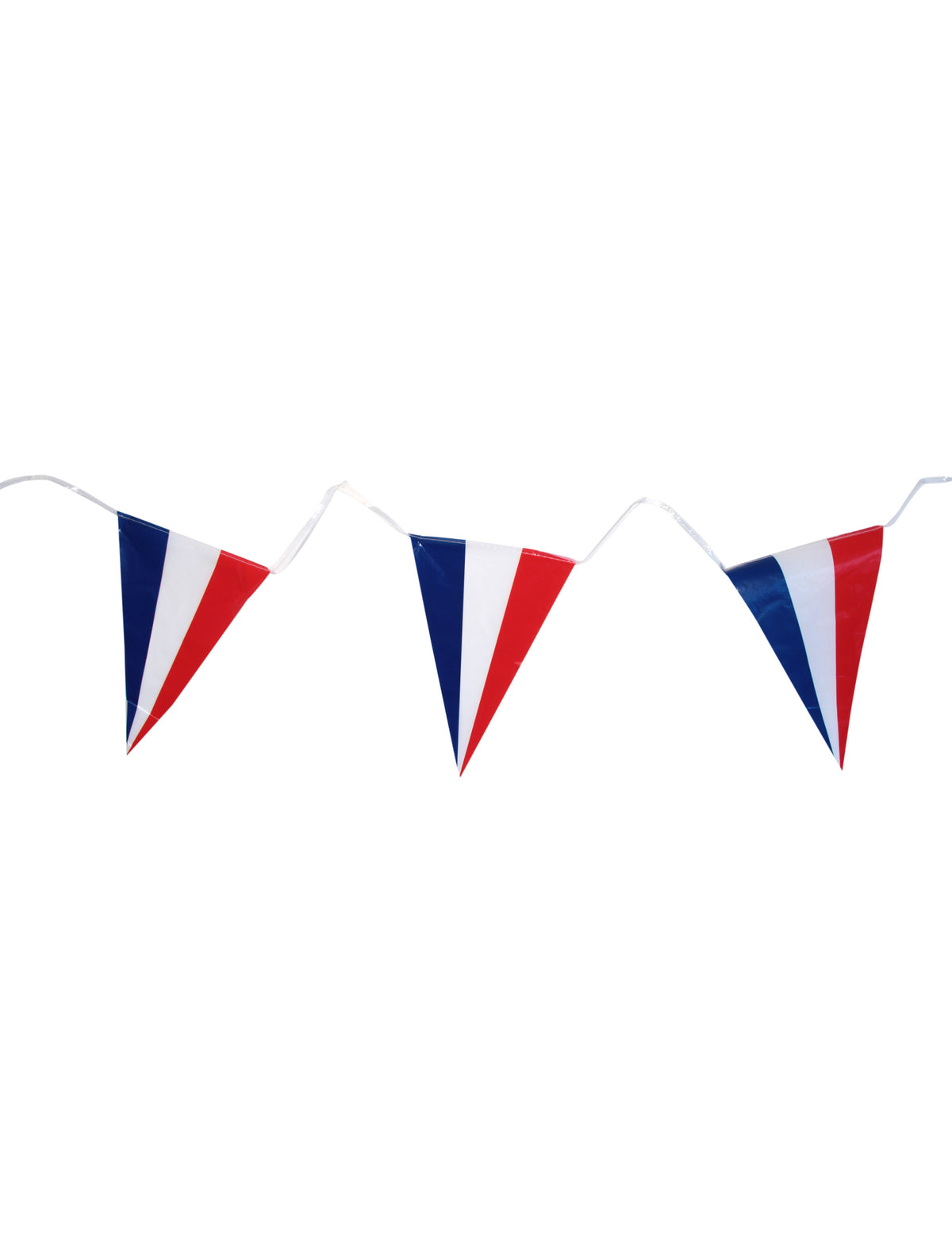 Guirlande drapeaux français pour fête bleu blanc rouge