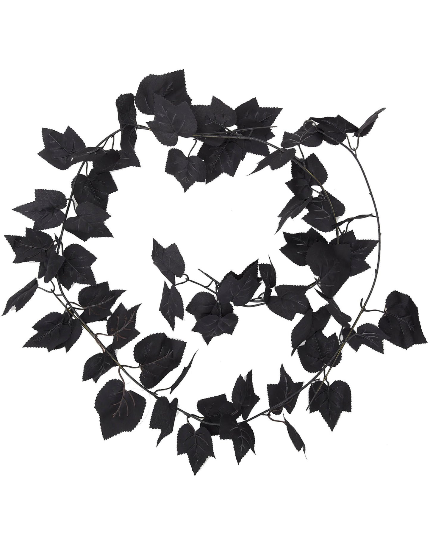 Guirlande de feuilles d'érables décoration d'halloween noire