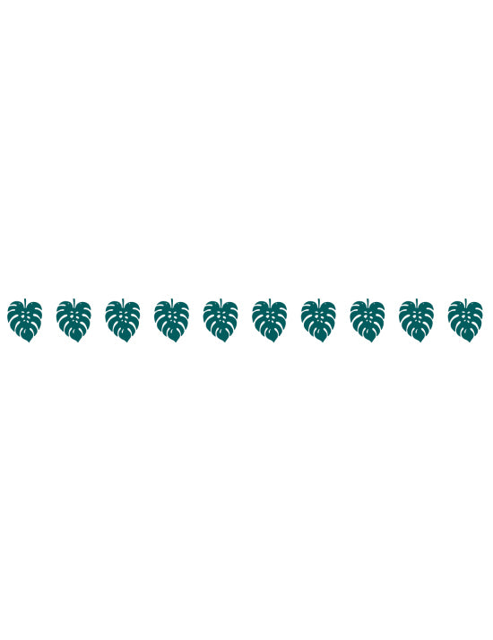 Chic Tropical Cardboard Garland 200 x 15 cm