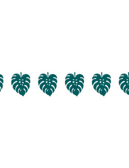 Chic Tropical Cardboard Garland 200 x 15 cm