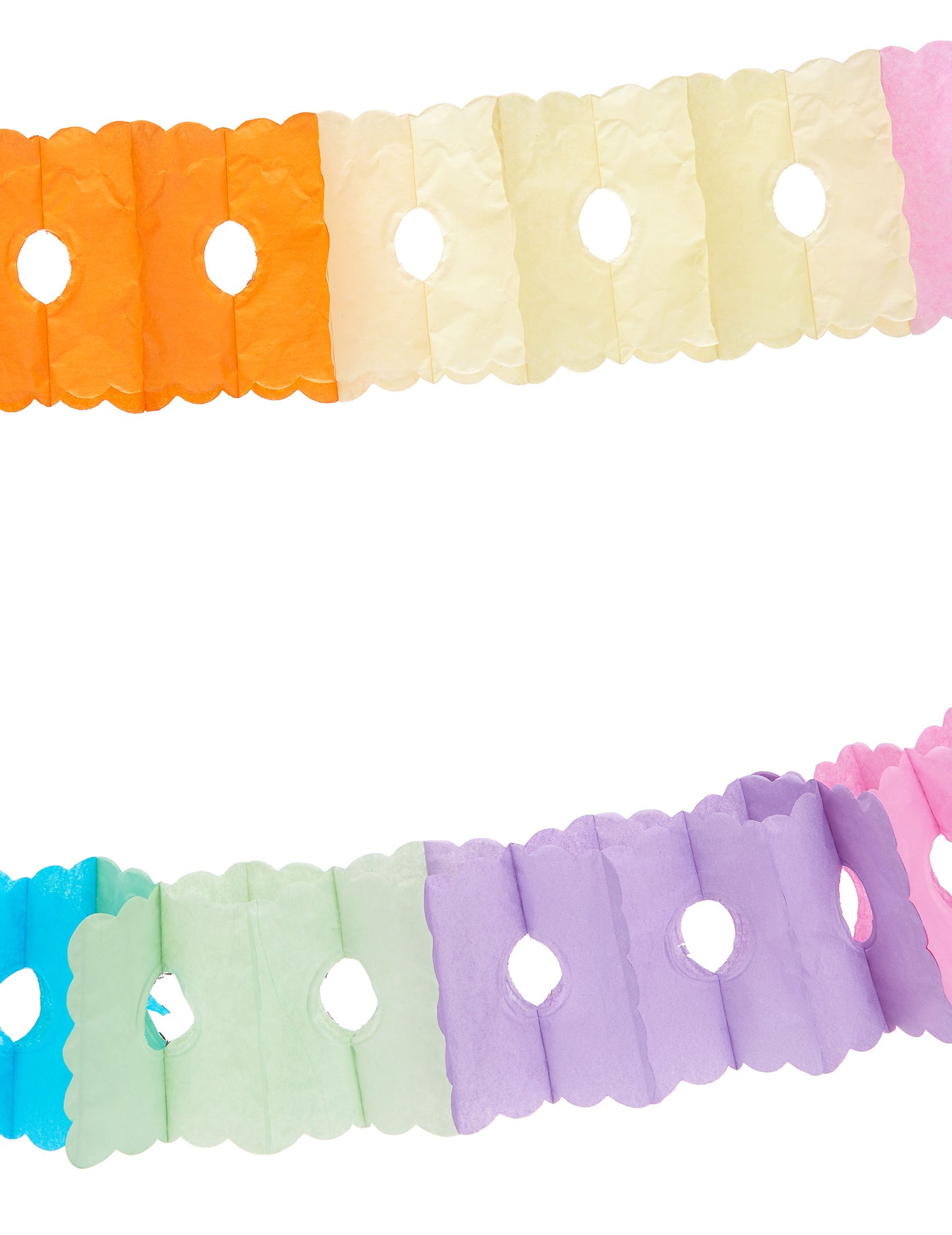 6 m ghirlandă cu hârtie multicoloră