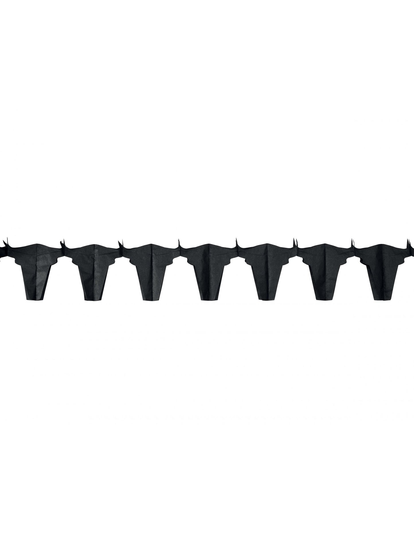 Guirlande taureau pour fête noir en papier ignifugé