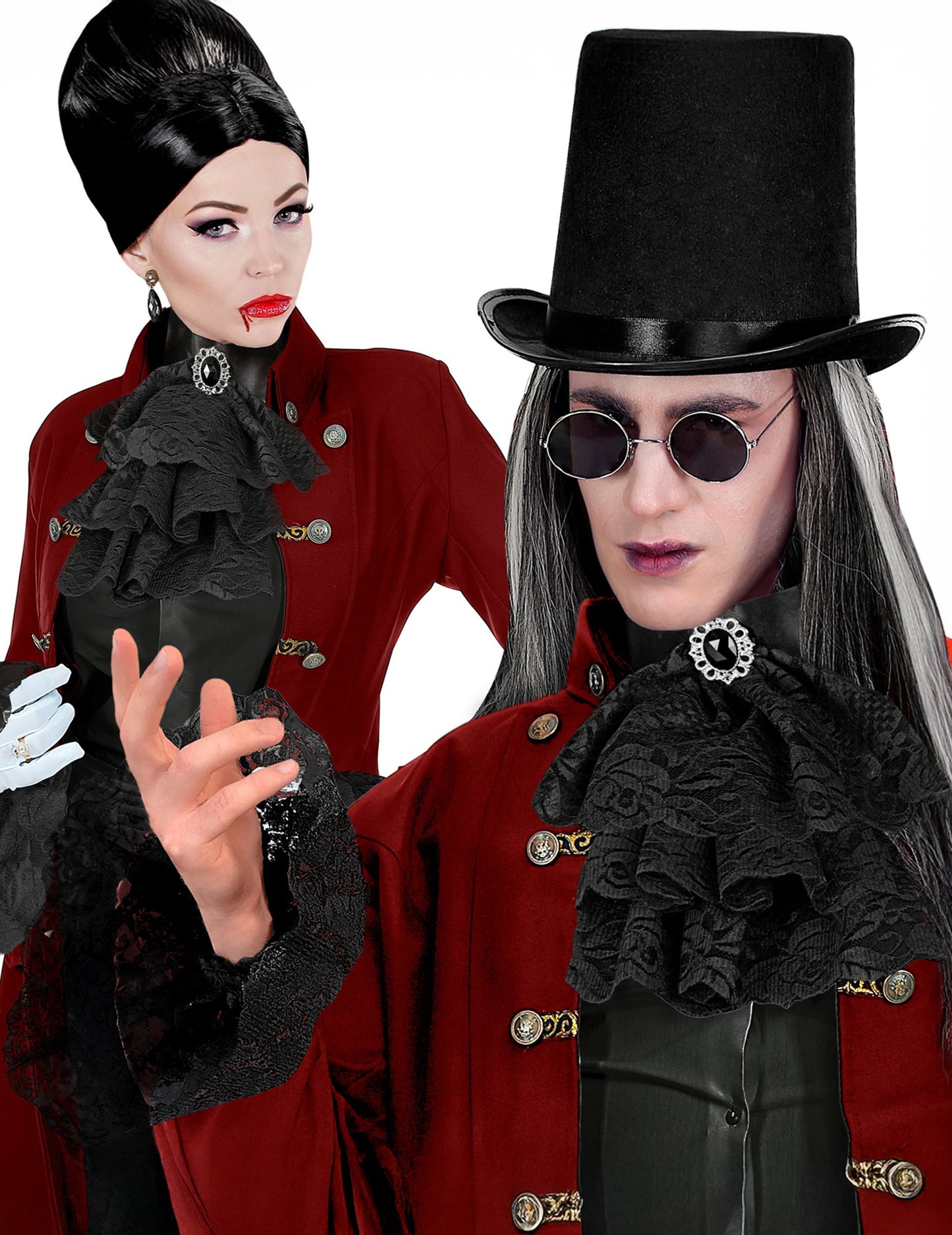 Bătuș pentru dantelă neagră pentru adulți și manșete