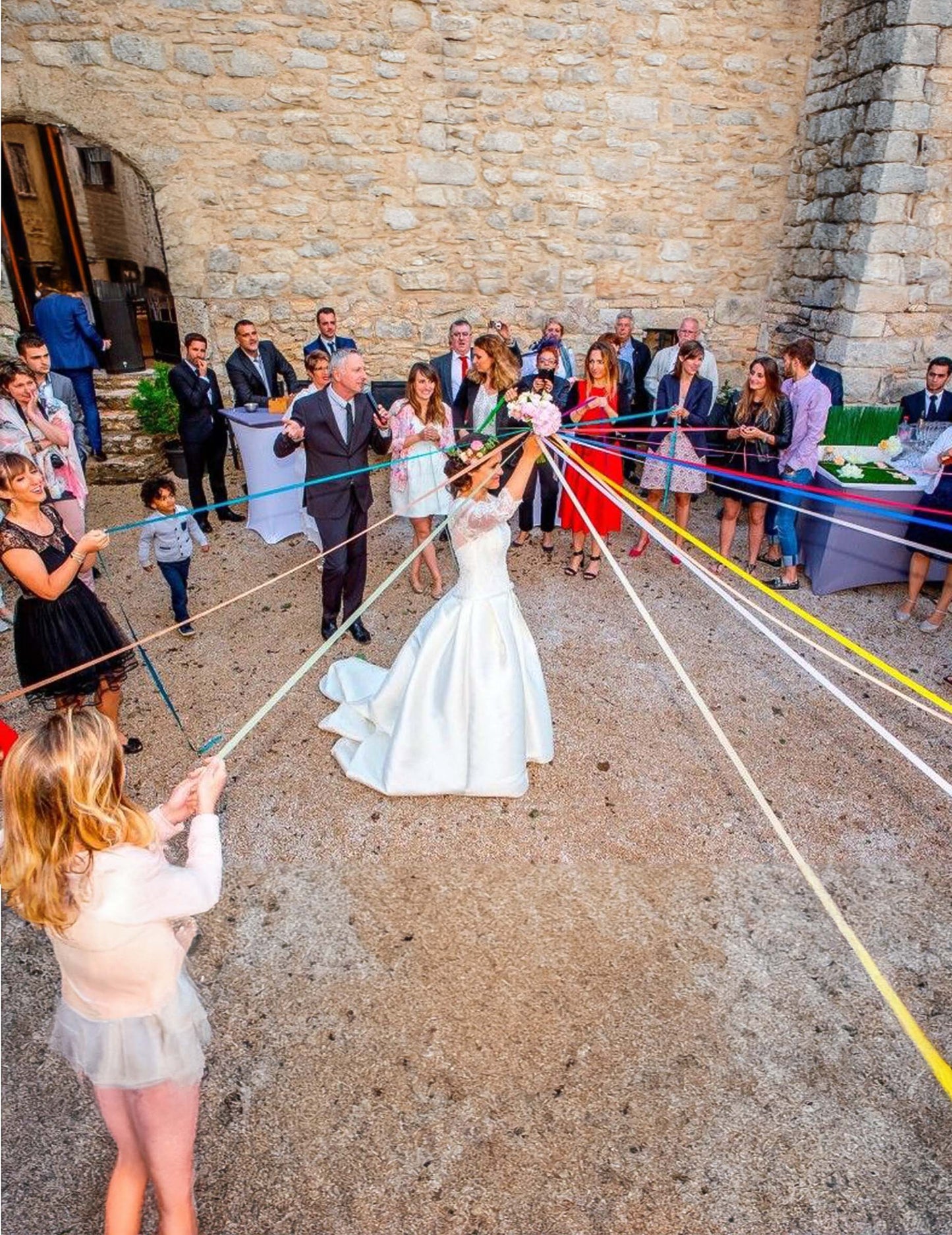 Jeu des rubans pour mariage