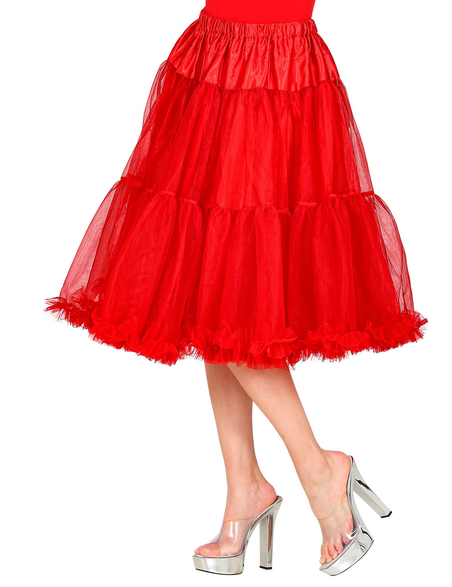 Jupon en tulle rouge 65 cm