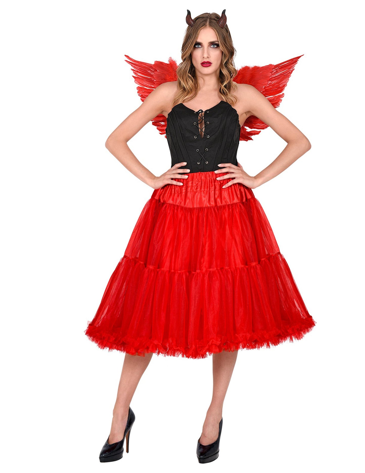 Jupon en tulle rouge 65 cm