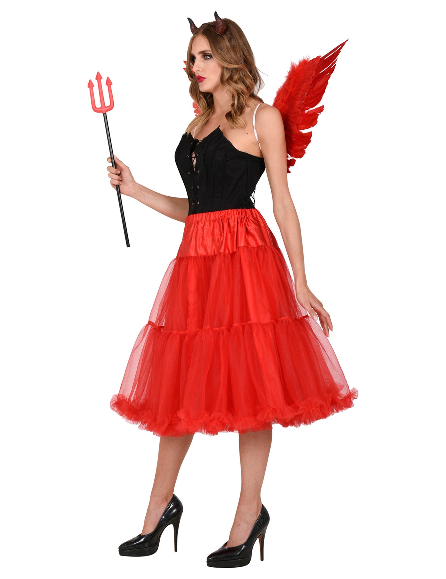 Jupon en tulle rouge 65 cm