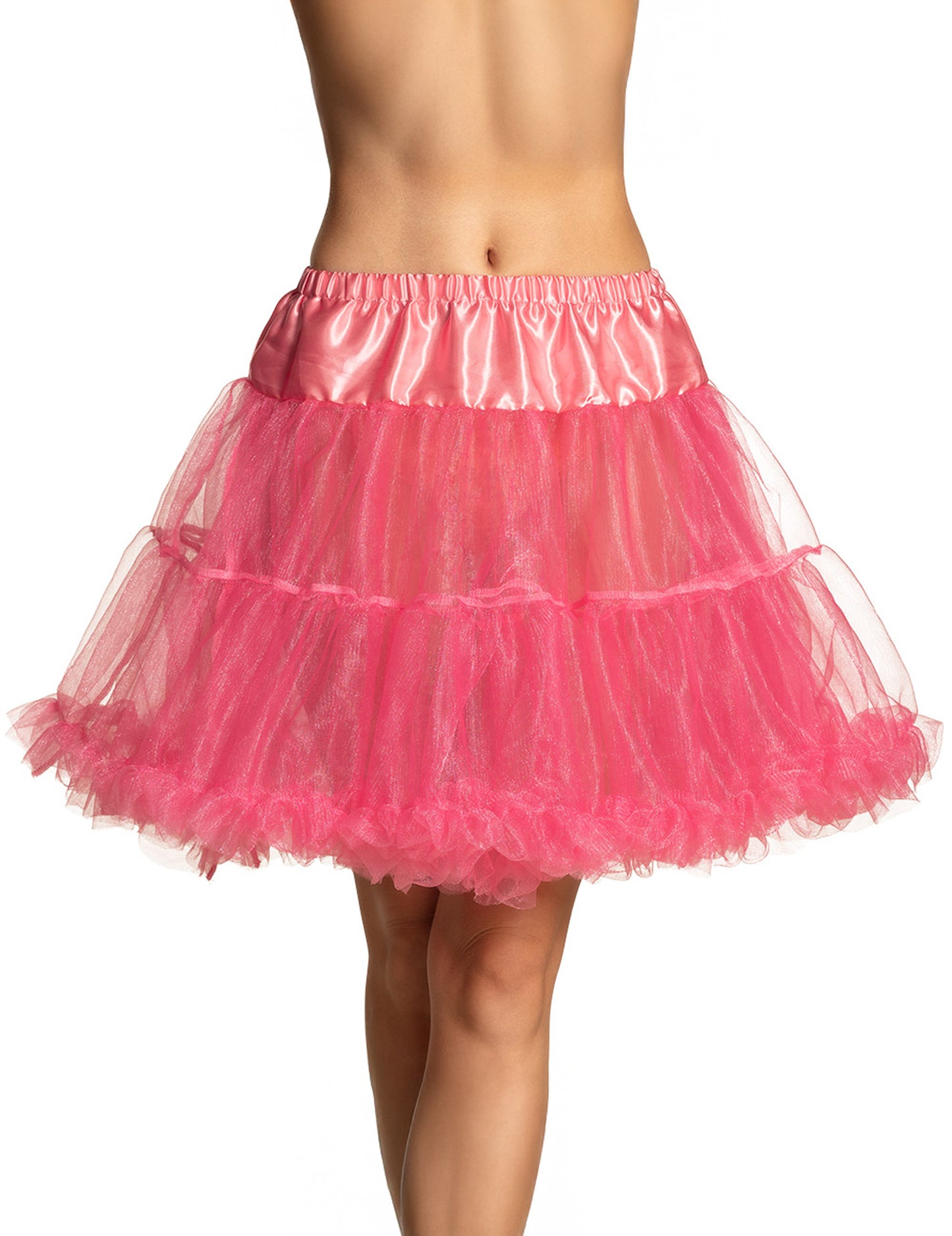 Petticoat roz la mijlocul lung