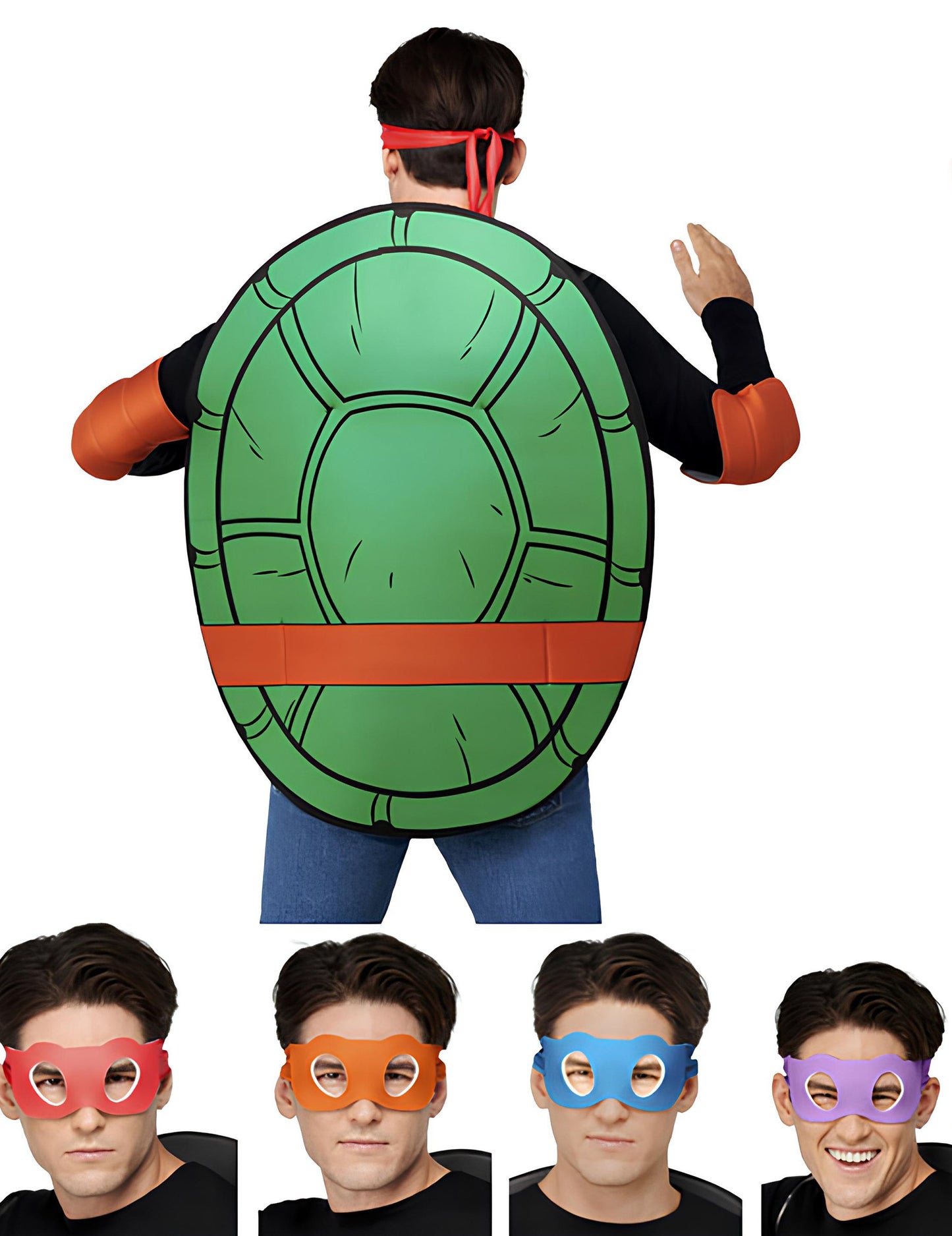 Ninja Turtles 4 în 1 Set de accesorii pentru costume pentru adulți