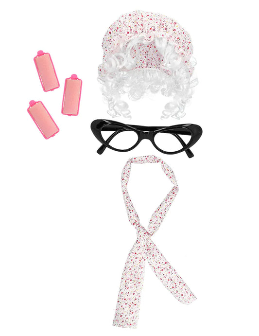 Kit accessoires de grand-mère adulte