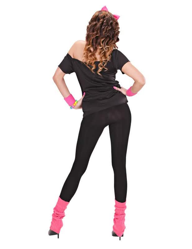 Vedere din spate a costumului I love 80's pentru adult