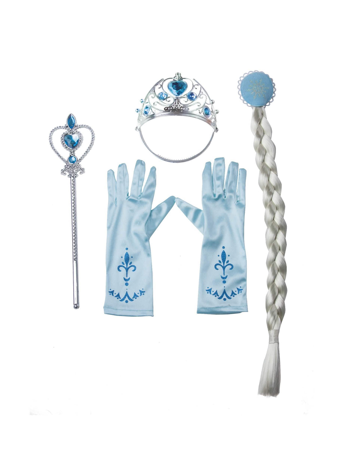 Detaliile accesoriilor din kitul de accesorii de prințesă a gheții