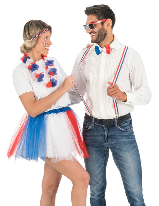 Set de accesorii suporter Franța, adult