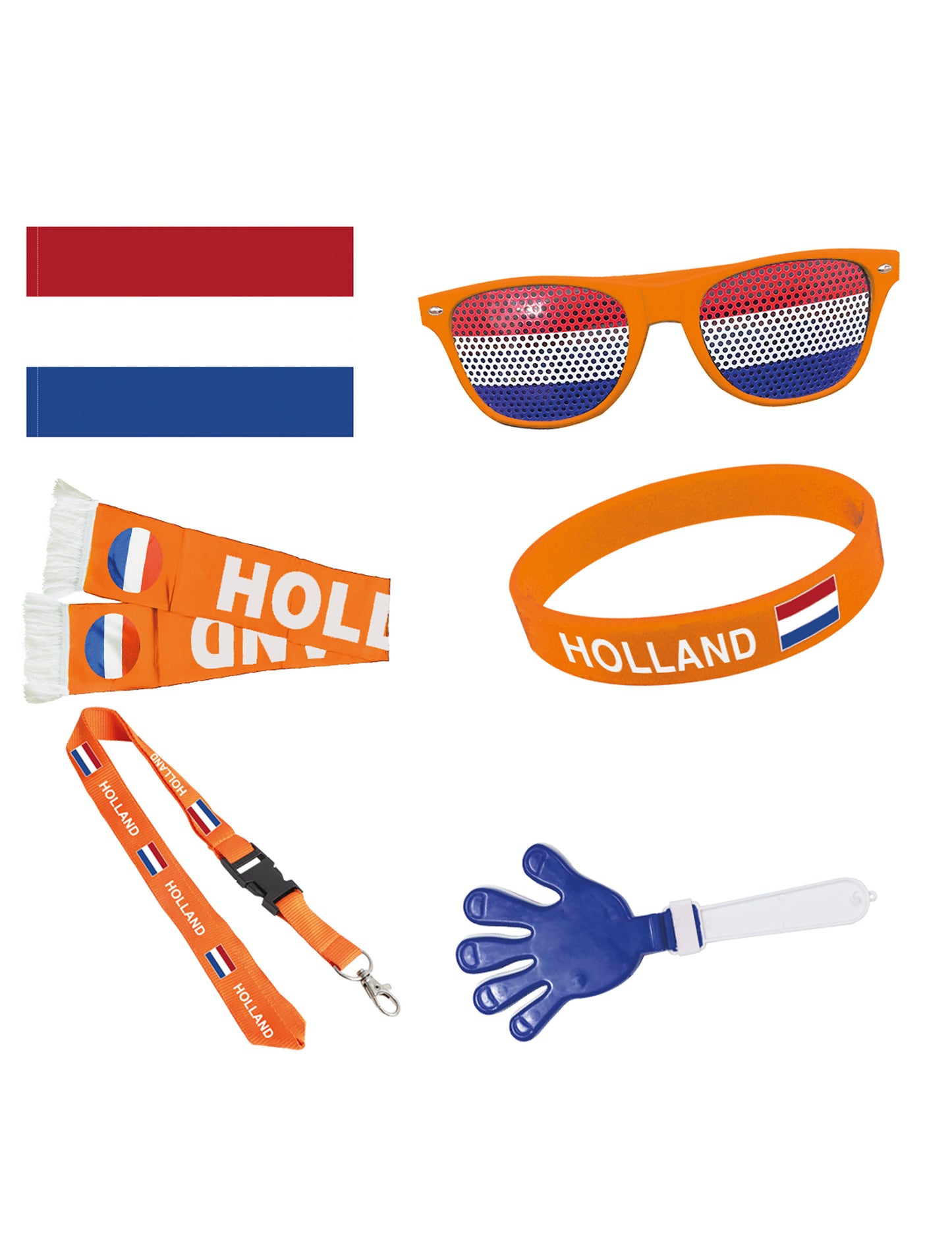 Set de 6 accesorii pentru susținătorii Țărilor de Jos