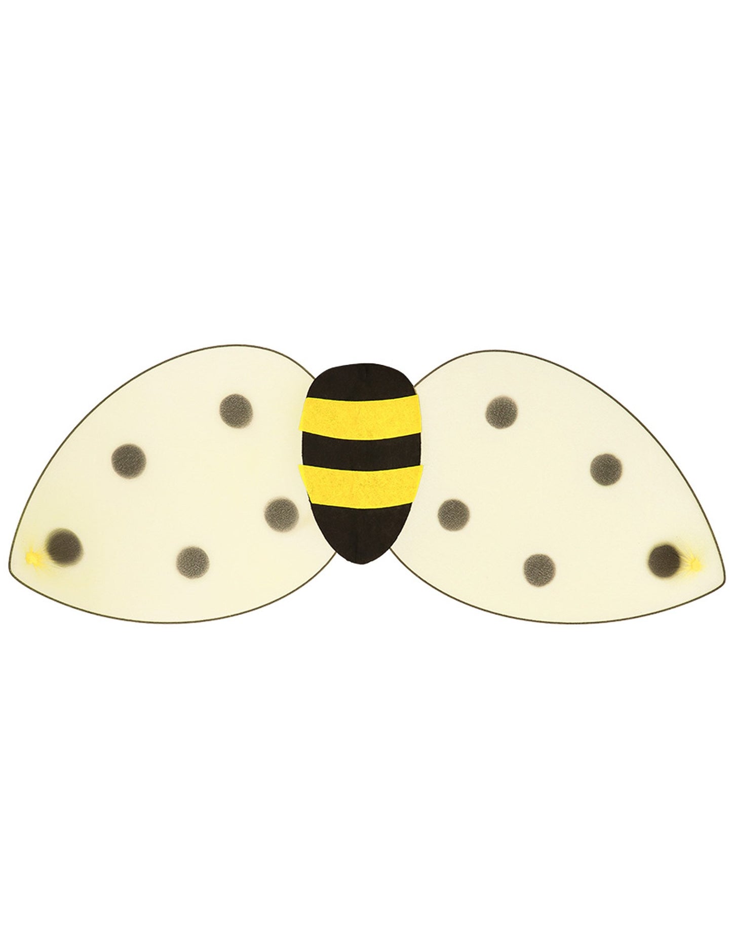 Detaliu al aripilor din kitul de aripi și bentiță cu albină