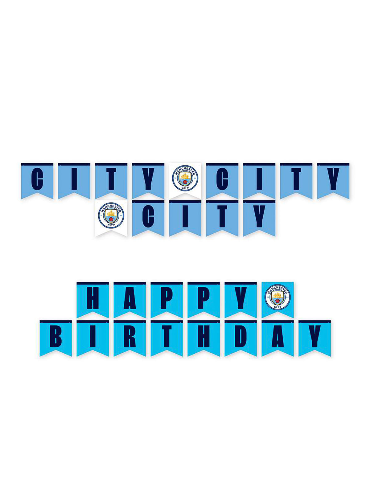 Kit anniversaire Manchester City Football Club 44 pièces