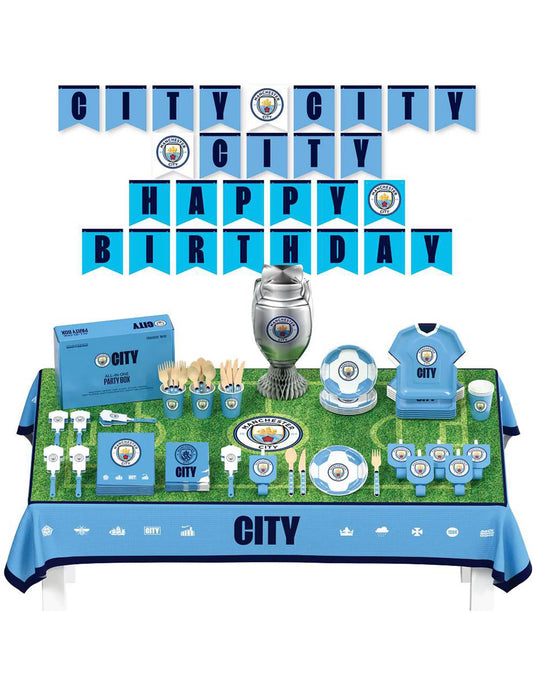 Kit anniversaire Manchester City Football Club 75 pièces