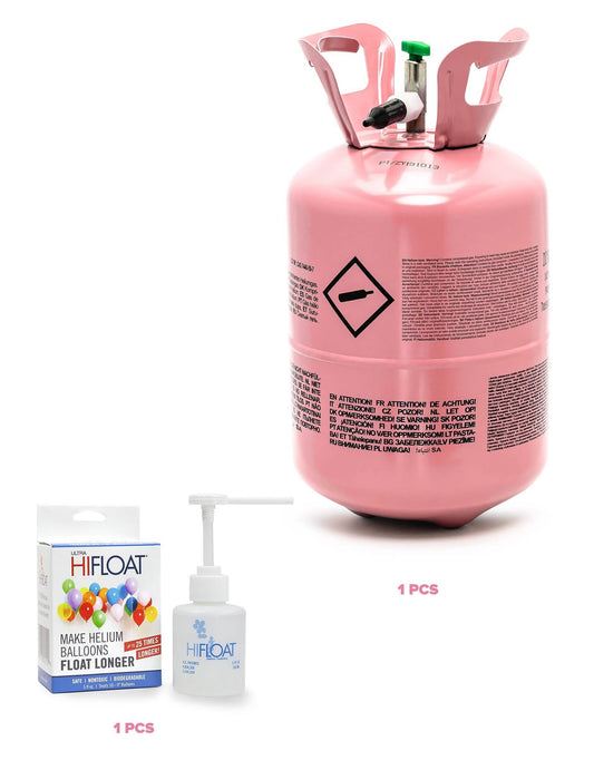Kit butelie cu heliu pentru până la 30 de baloane cu Hi-Float