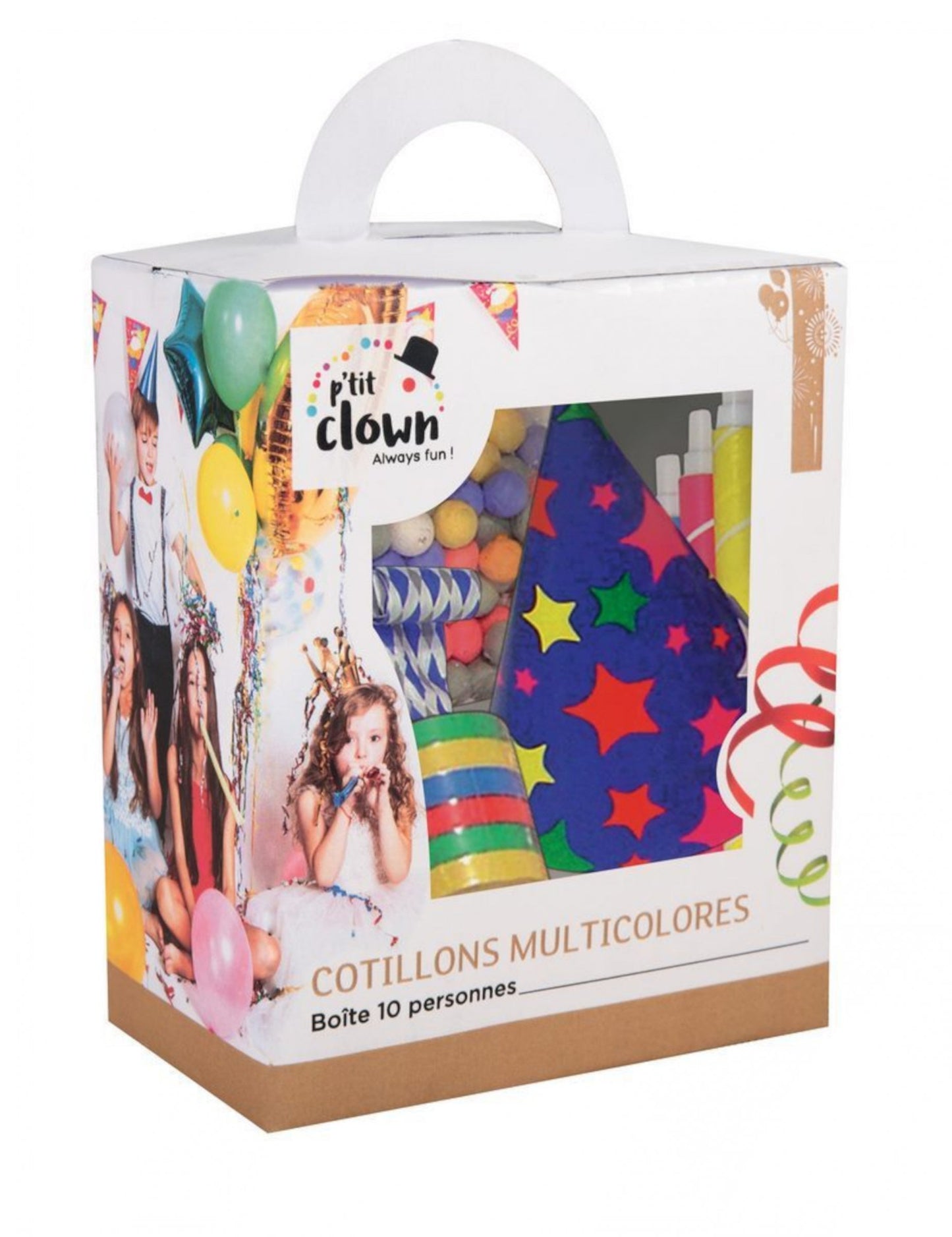 Petrecerea multicoloră favorizează kitul pentru 10 persoane