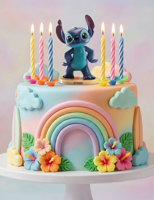 Kit figurine din PVC Stitch™ cu lumânări