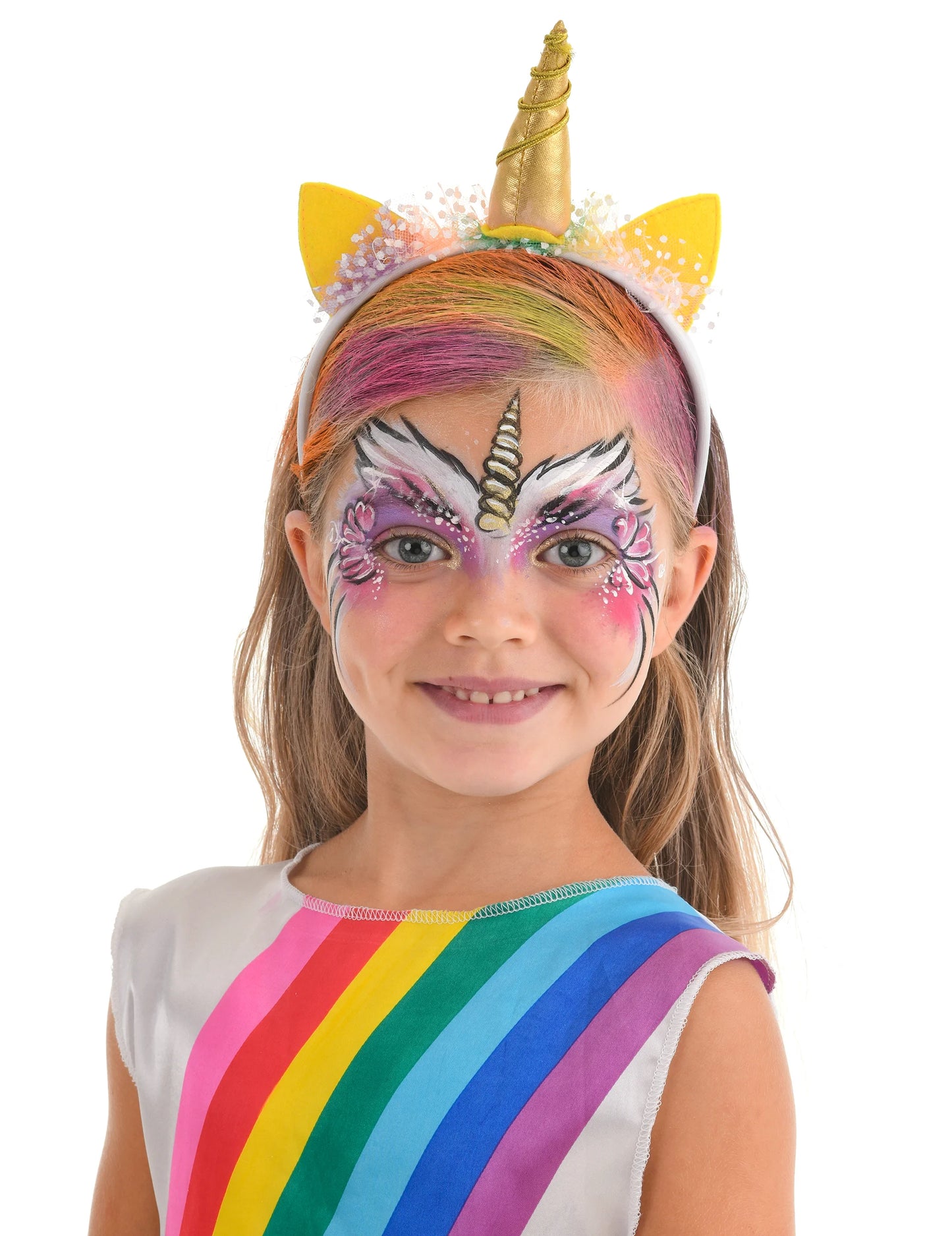 Aperçu du maquillage porté du kit maquillage licorne