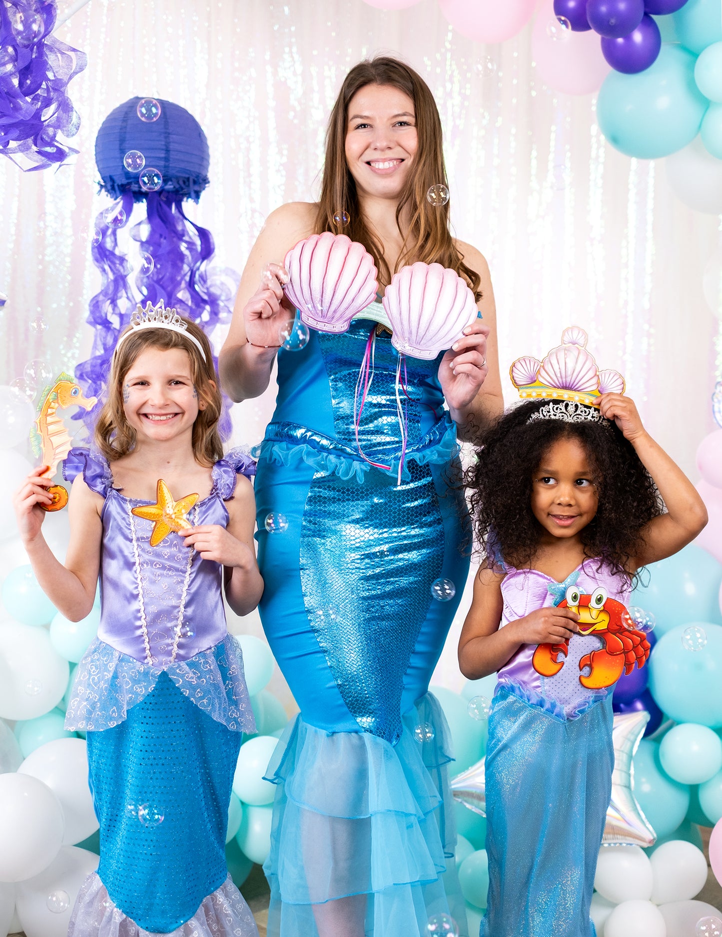 Photobooth Kit Princess Siren 10 Accesorii