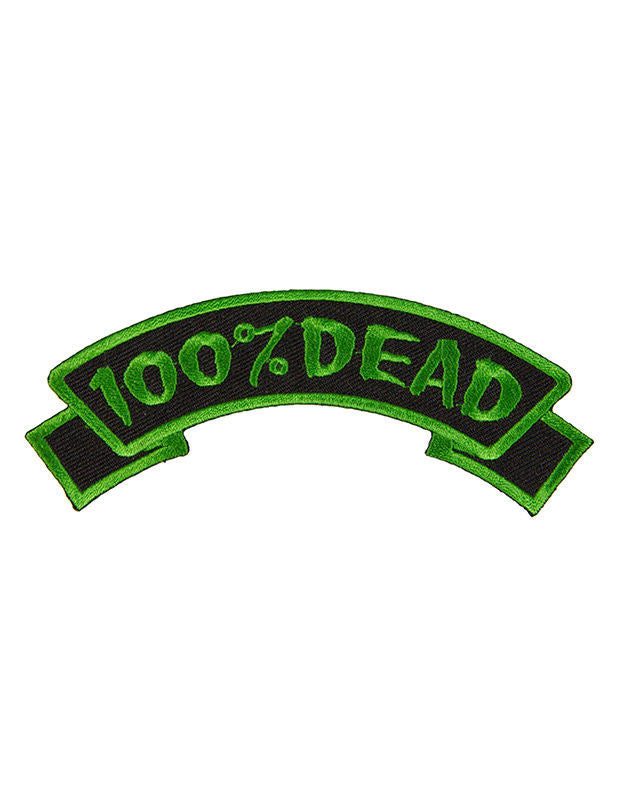 100% patch -ul gotic verde mort și negru