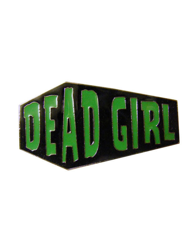 Inel pentru două degete sicriu Dead Girl pentru femeie negru și verde